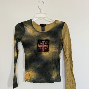 Tie-Dye Long Sleeve Top